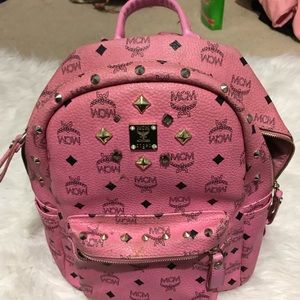 MCM PINK MINI BACKPACK